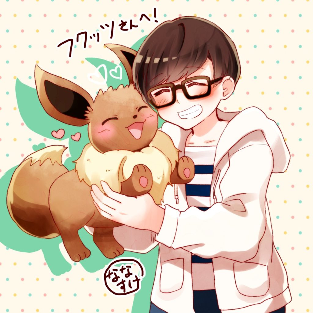 剣盾男の子主人公×♂通常色イーブイ